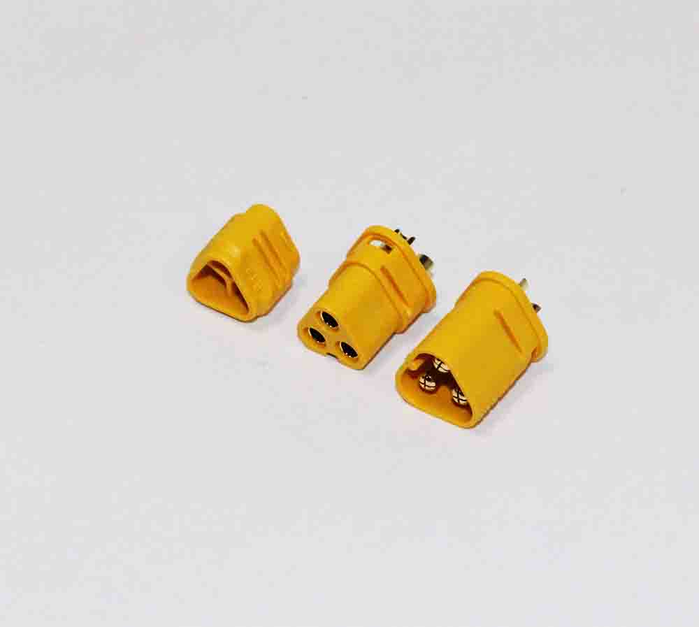 Разъём питания: MT30 (12V, 20A) 3х конт. штекер-гнездо, комплект, для RC моделей
